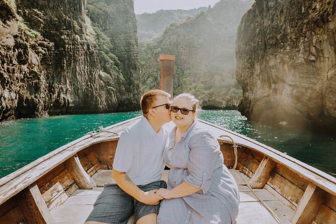 Holiday Travel Photoshoot with Long-tail boat Phi Phi Islands - The 3:30 pm Timing: Golden Hour Without Overpaying for a Full Day