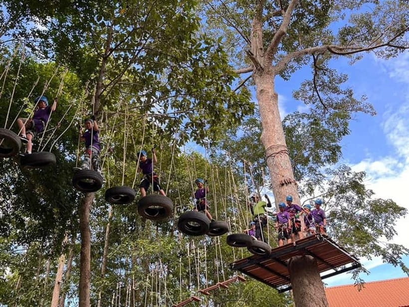 Hua Hin Tree Top Zipline Adventure and Canopy Rope Challenge - How the 30-minute adventure feels in real time