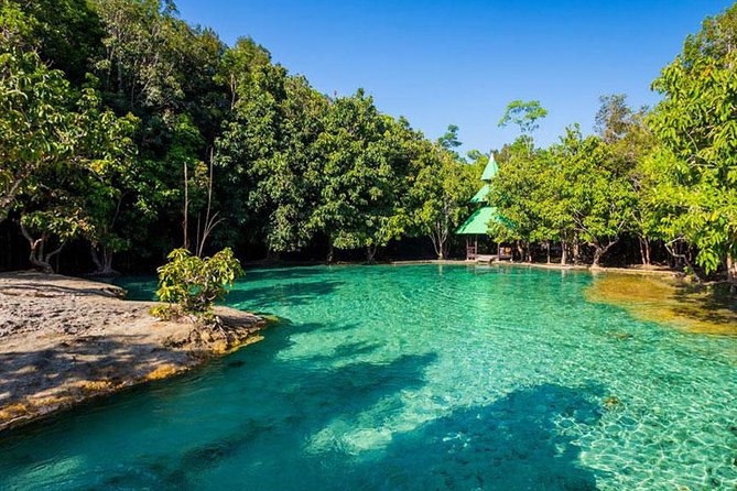 Jungle Tour to Emerald Pool, Krabi Hot Spring and Tiger Cave Temple - Krabi in one loop: hot springs, a turquoise pool, and a stair climb