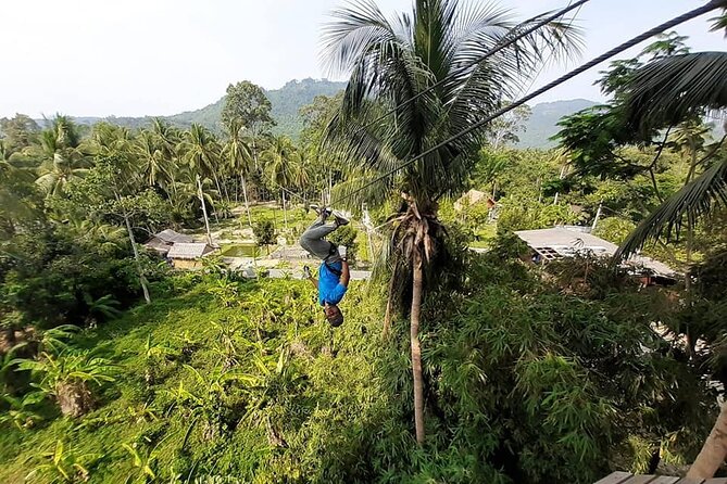 Jungle Xtreme Zipline 16 Platforms Tour From Koh Samui - The course: ziplines, canopies, spiral stairs, and the abseiling section