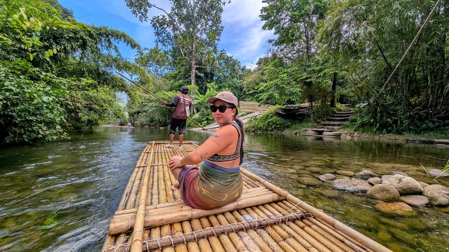Khao Lak: Bamboo Raft, ATV & Sea Turtle Private Tour - Bamboo Rafting Down the River: Calm Water, Real Jungle Stops