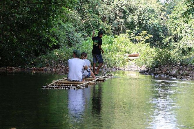 Khao Lak: Bamboo Rafting & Sea Turtle Conservation Center - Stop 1: Komol’s Corner Bamboo Rafting for a slow jungle float