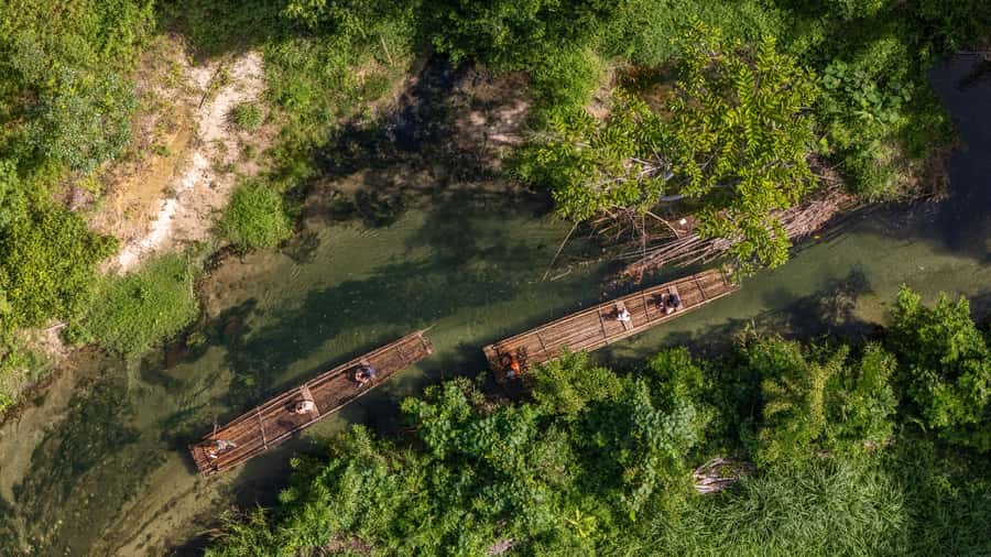 Khao Lak: Elephant Camp, Bamboo Rafting, and Waterfall Tour - Ton Pring Waterfall: the 20-meter plunge and why swimming is the payoff