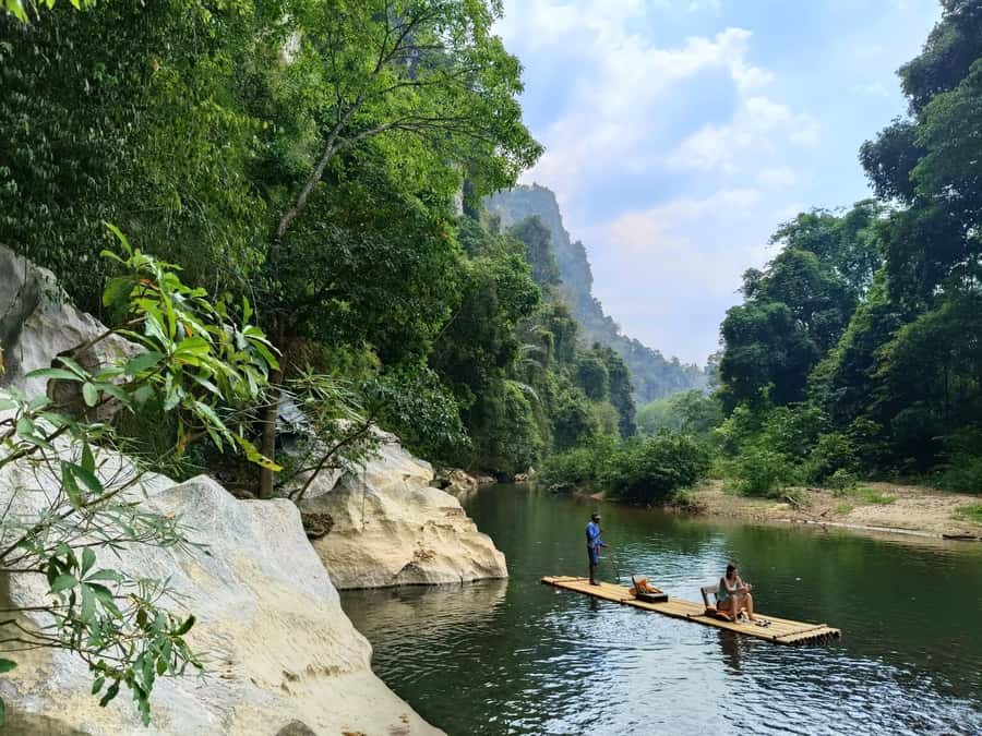 Khao Lak: Private Khao Sok Jungle Safari with Bamboo Rafting - Lunch in Nature: Thai Food, Fruits, and the Pace Reset