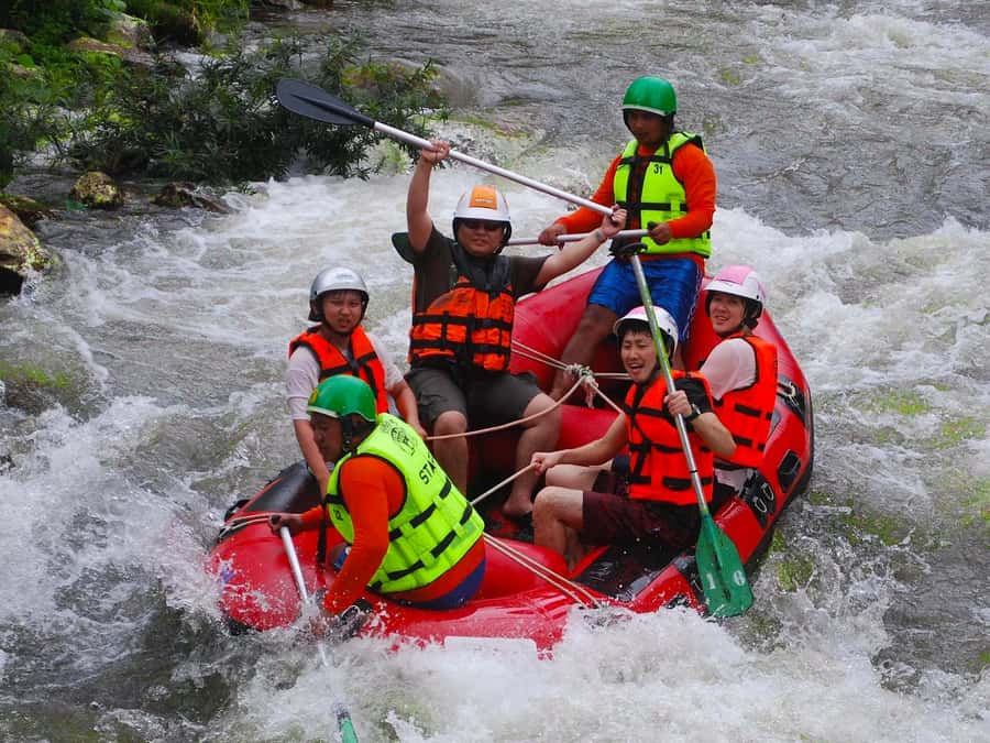 Khao Lak: Rafting, ZipLine, Lunch Buffet ,ATV Options Trip - 200-Meter Zipline: Big Thrill, Small Caveat