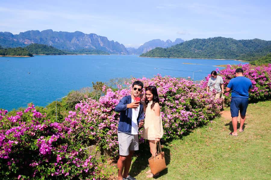Khao Sok 2-Day Cheow Lan Lake, Wildlife & Ethical Elephants - Day 1: long-tail lake cruising, limestone scenery, and Coral Cave