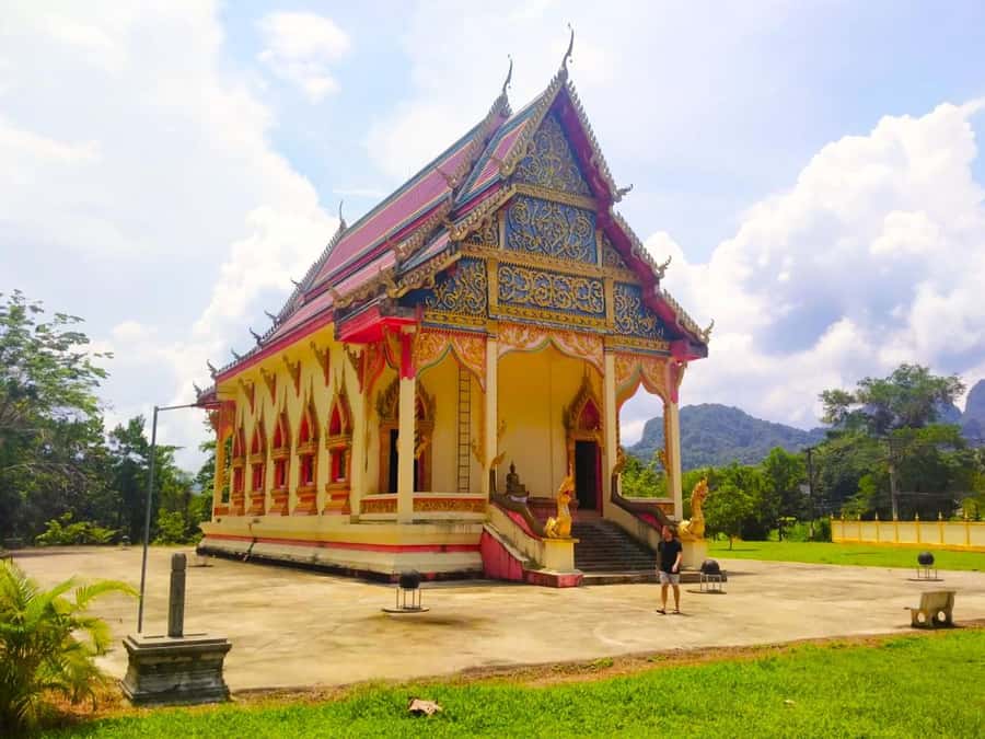 Khao Sok: Elephant Day Care, & Bamboo Rafting Day Tour - Phanthurat Temple: a small culture stop that fits the day