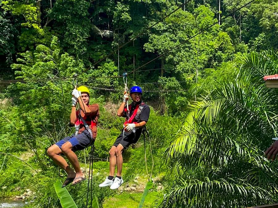 KhaoLak:ATV, ZipLine, & Rafting Adventure Monkey Cave Temple - Song Phraek rafting: the moment the day turns wet