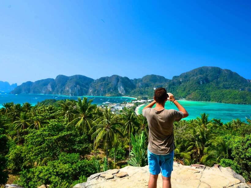 Ko Lanta: Full-Day Snorkel Trip to Phi Phi & Bamboo Islands - Viking Cave, Pileh Lagoon, and Monkey Beach from the boat