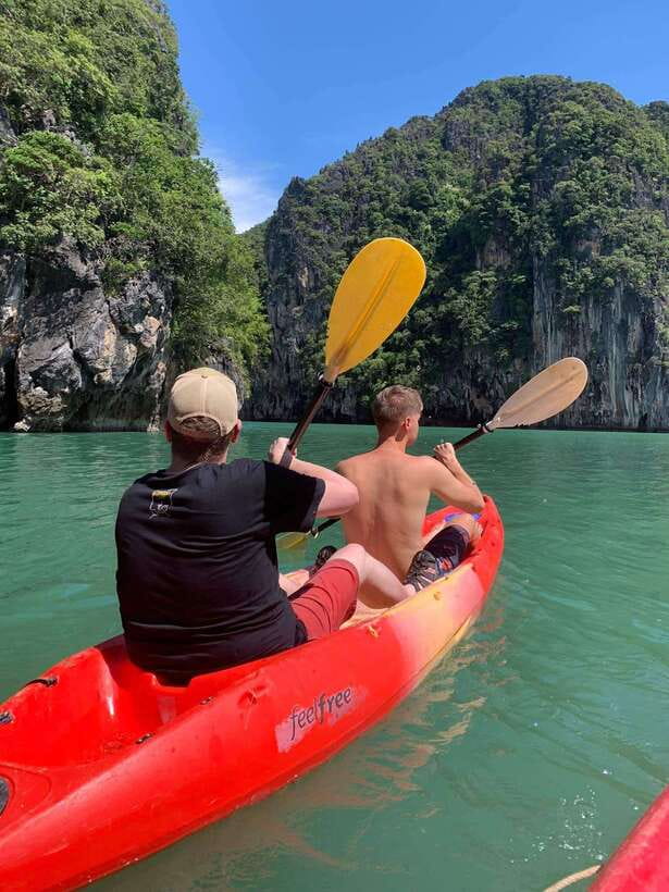 Ko Lanta: Half-Day Kayaking, Talabeng, Sea Cave & Mangrove - Beach time, fruit, swimming, and lunch that restores your energy