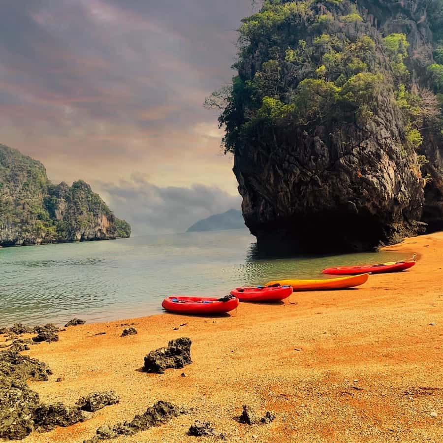 Ko Lanta: Sea Cave Kayaking Adventure Mangrove with Lunch - Entering the mangroves first, not the water