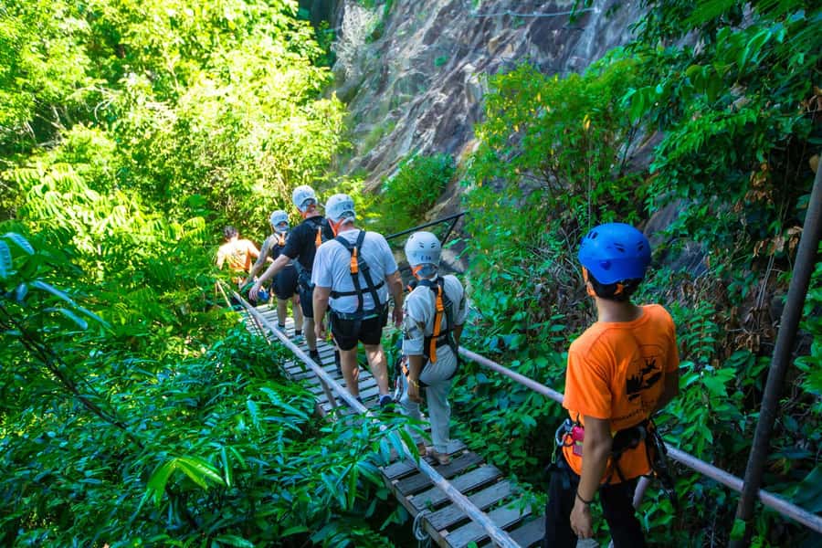 Ko Pha Ngan: Sky-High Zipline & Wang Sai Waterfall Views - Sky Table: The Fruit-and-Juice Break With Real Scene Value