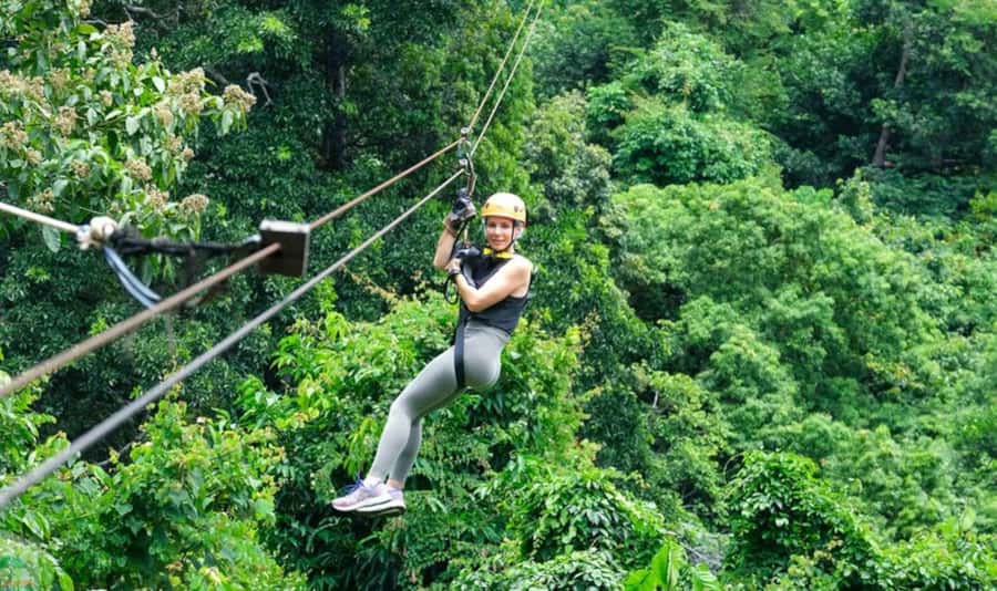 Ko Samui: Tree Bridge Jungle Zipline and Waterfall Adventure - First Stop: Hotel Pickup and the Ride Toward the Trees
