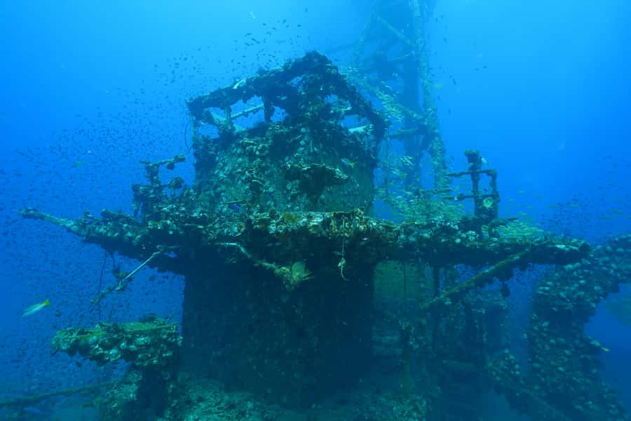Koh Chang: 1-Day Dive Trip to Top Underwater Sites - HTMS Chang wreck: why this site is the star of the day