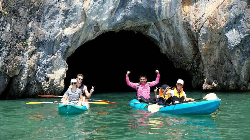 Koh Lanta: Sea Cave Kayaking and Talabeng Island Tour - Talabeng Island: Cliffs, Vines, and the Swim-Relax Window