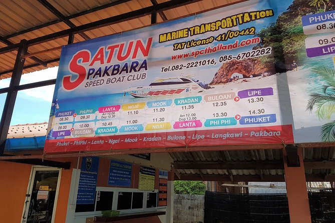 Koh Lipe to Hat Yai Airport by Satun Pakbara Speed Boat and Shared Minivan - Key things to know before you go