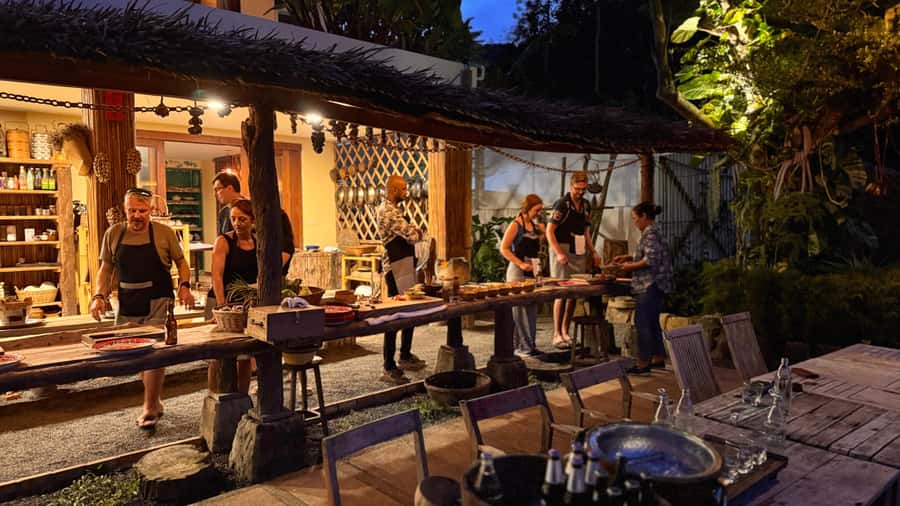 Koh Samui: Evening Thai Cooking Class with Organic Garden - Three dishes from scratch, plus charcoal stove timing