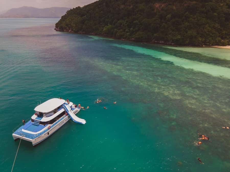 Koh Samui: Koh Tan and Koh Madsum Half-Day Tour by Catamaran - From Koh Samui pickup to Ocean King pier: how the trip starts