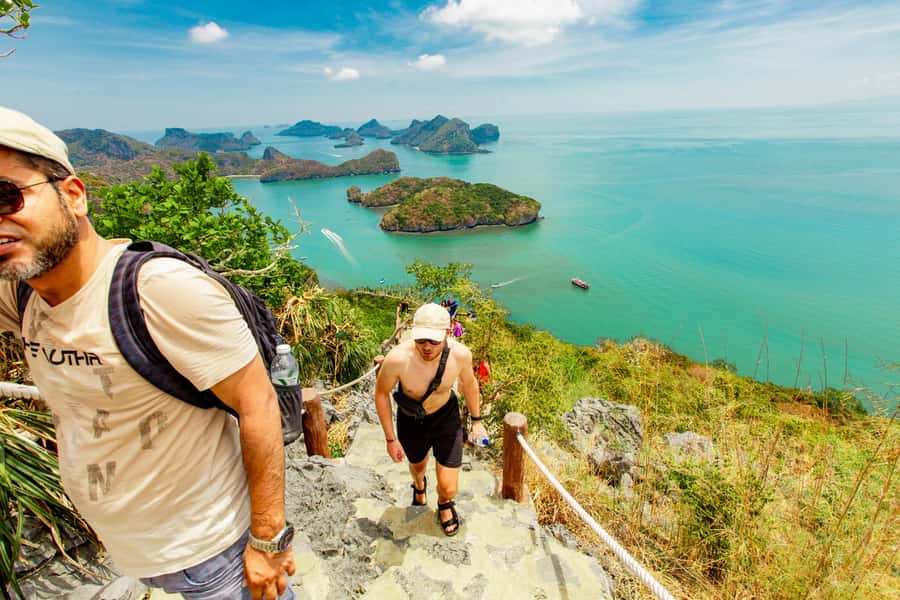 Koh Samui Premium Ang Thong Kayaking & Snorkeling with Lunch - Hua Ta Lap (Ko Wua Ta Lap): the 500-meter viewpoint and beach choice