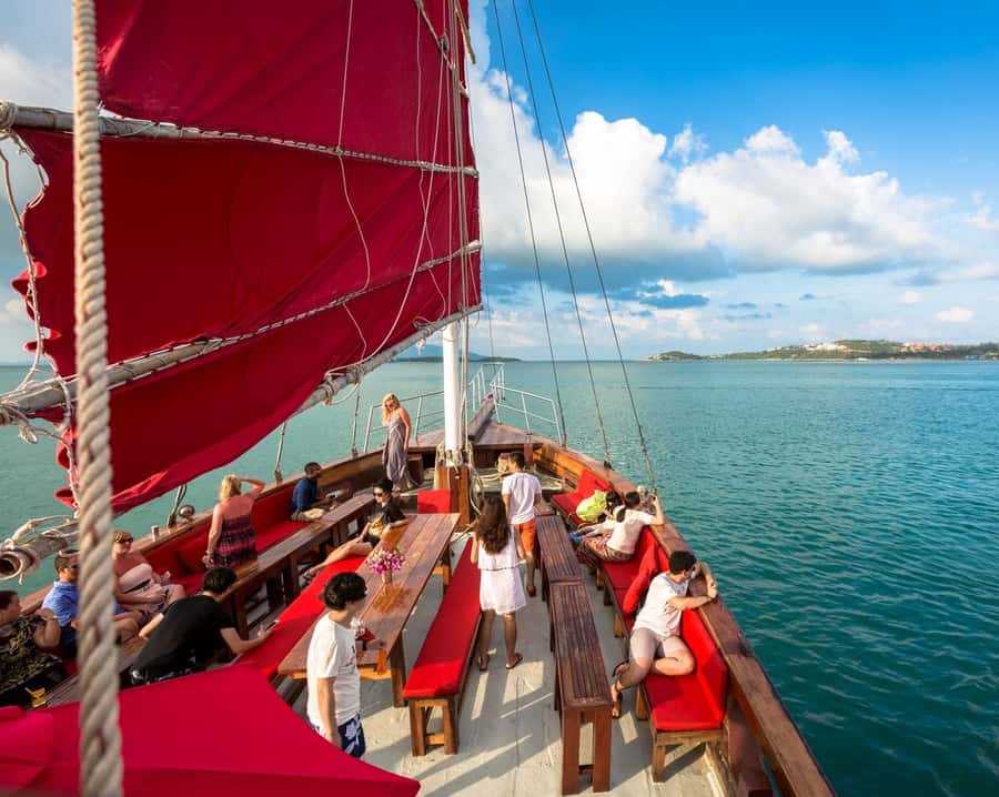 Koh Samui: Red Baron Romantic Sunset Dinner Cruise - How the 3 Hours Usually Feels: Pacing, Weather, and Motion Comfort
