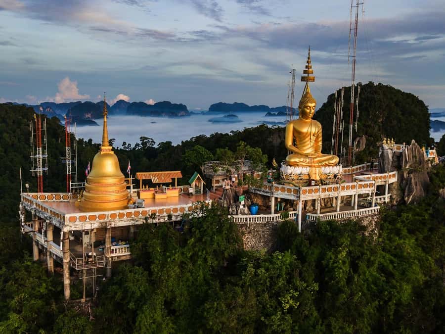 Krabi : 4-Hour City Tour with Tiger Cave Temple - Tiger Cave Temple: 1,200 Steps and the Golden Buddha