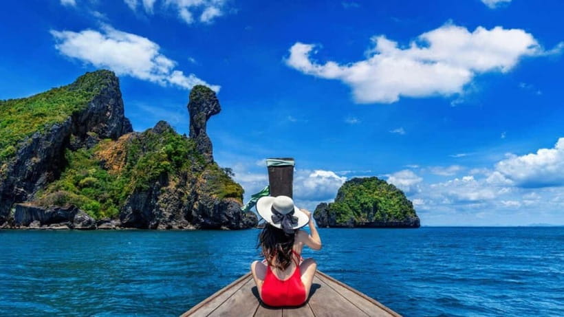 Krabi: 4 Islands and Caves Boat Tour with Lunch - Phra Nang Cave Shrine and Tham Phra Nang Beach: A Sacred Stop With Big Views