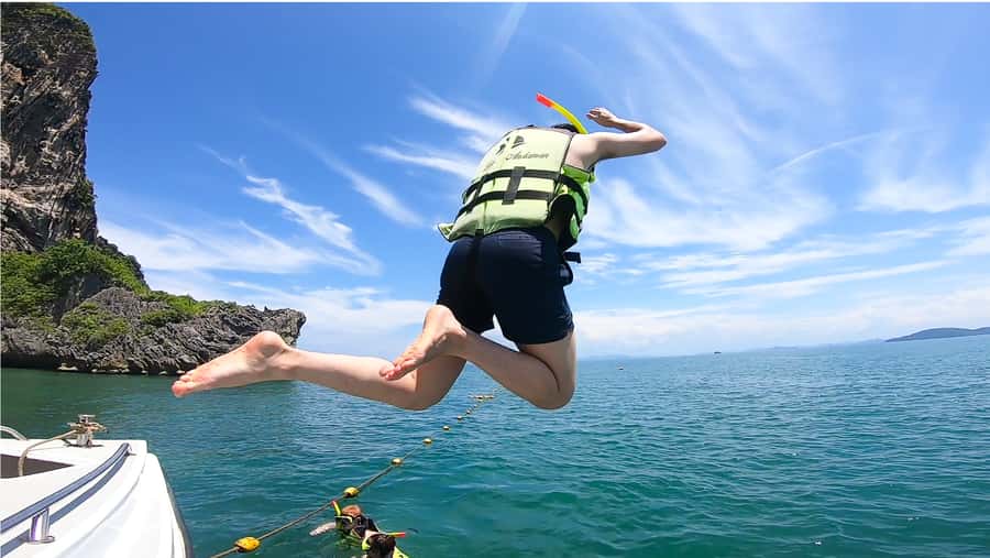 Krabi: 4 Islands Day Tour by Speedboat or Longtail Boat - Thale Waek (Separated Sea): The Low-Tide Trick You Can See