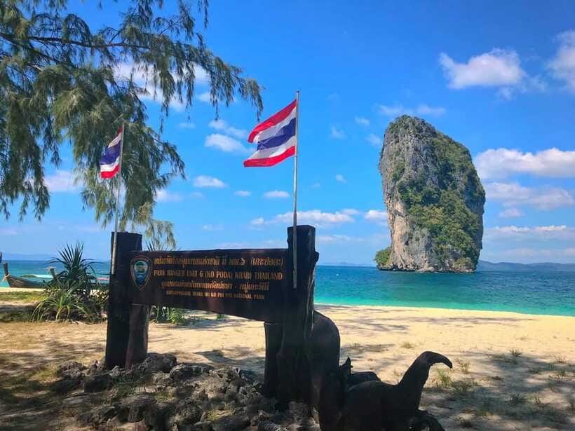Krabi: 4 Islands Longtail Boat Tour with Lunch - Chicken Island snorkeling: reef time and rock-formation photos