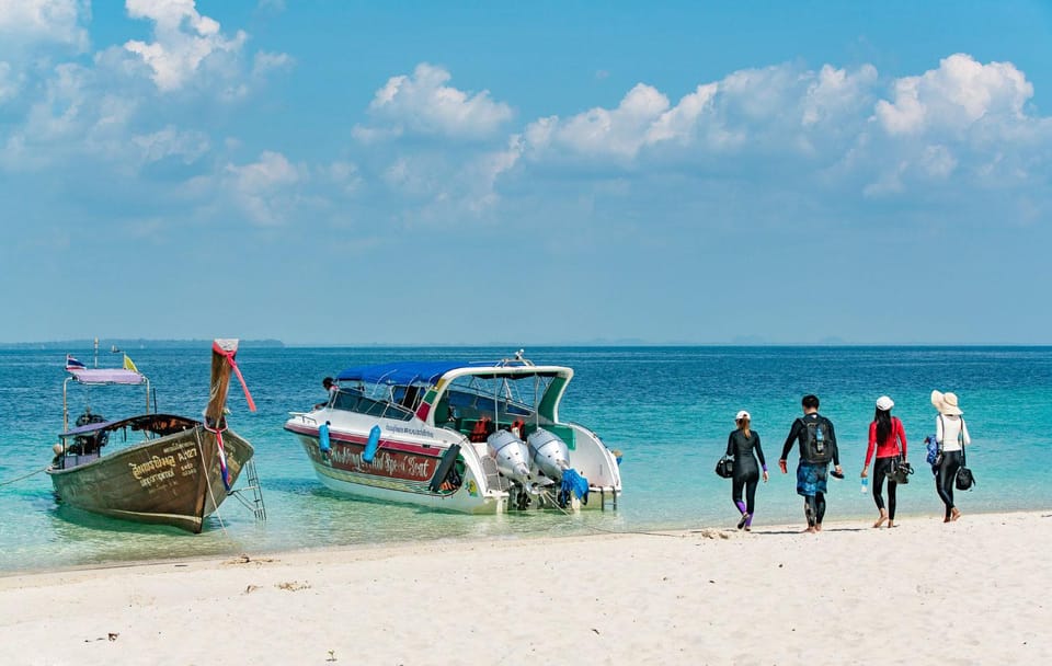 Krabi: 4 Islands & Thale Waek's Sandbar Tour By Speedboat - From Hotel Pickup to Private Pier: Getting Set for Speedboat Time