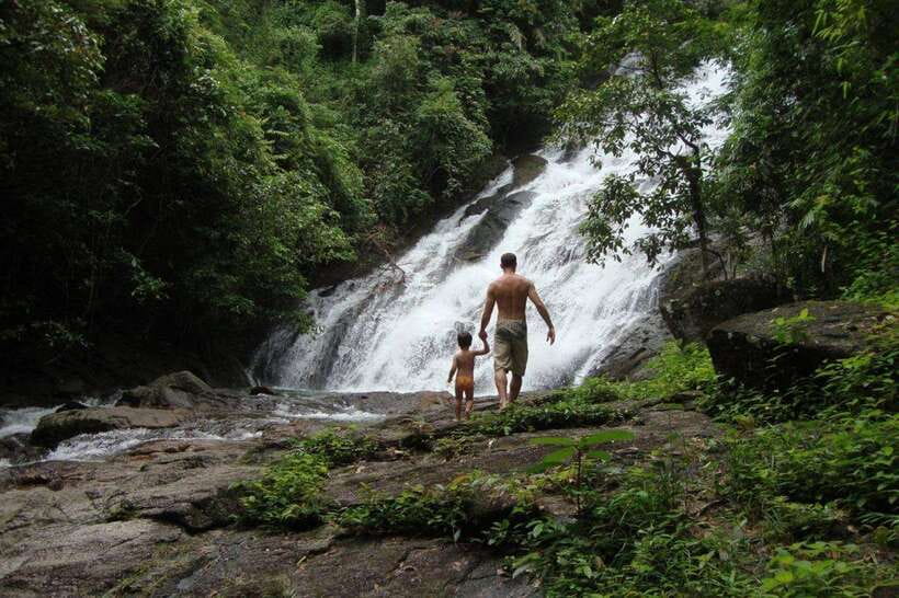 Krabi: 5km Rafting and Waterfall Tour - On the water: a guided 5km run through Phang Nga Bay rapids