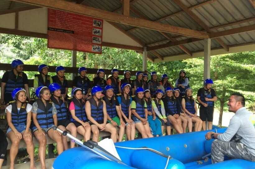 Krabi: 5km Rafting and Waterfall Tour - The waterfall stop: the best kind of reset