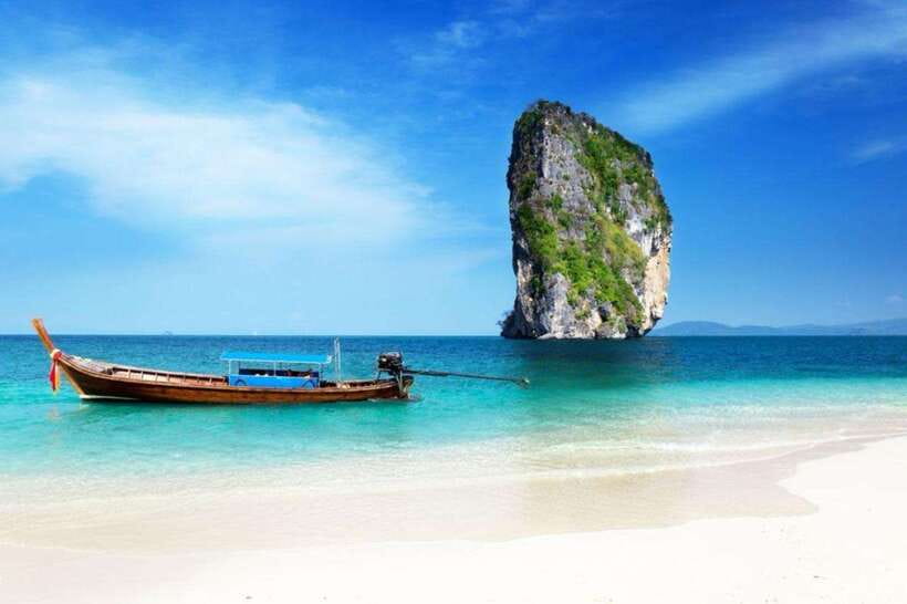 Krabi: 7-Island Tour by Longtail Boat with Sunset - Island stops in order: Ko Poda, Chicken Island, and Tup Island