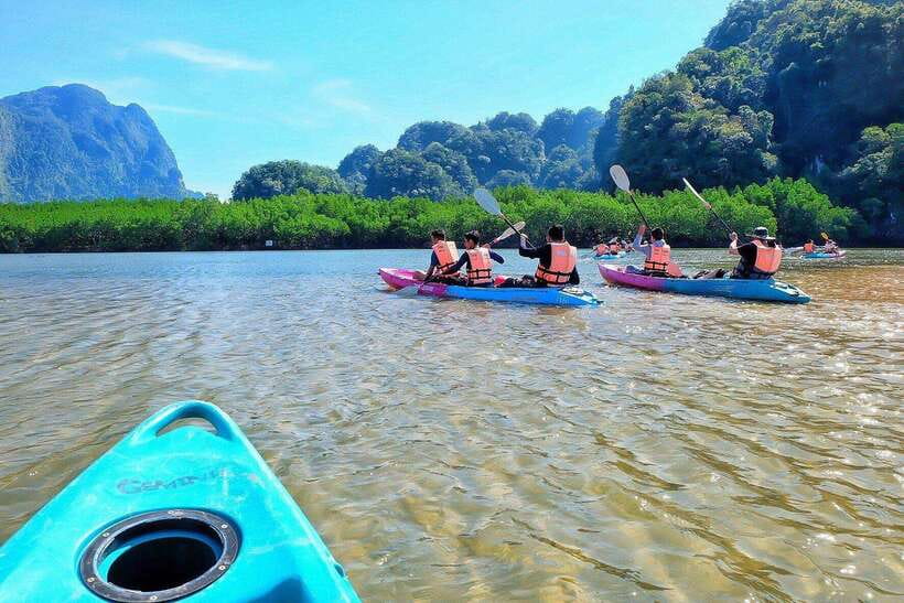 Krabi: A Kayaking Odyssey through Din Daeng Mangrove Maze - Getting there the practical way: Khao Thong views and a clear safety start