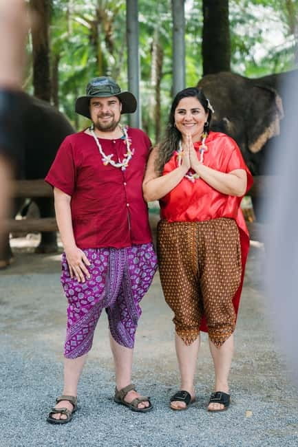 Krabi: Elephant Feeding Program with Traditional Thai Dress - Photo Help Included: Get the Shot Without a Photographer