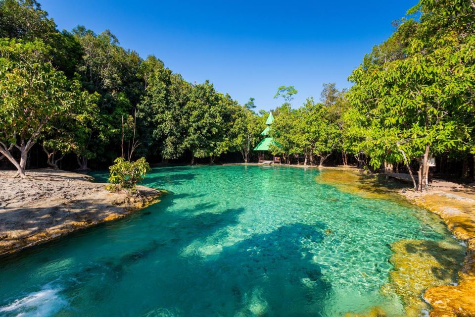 Krabi: Emerald Pool & Hot Spring Waterfall with Kayaking - Where each stop fits: Emerald Pool, Hot Spring Waterfall, and Ao Thalane