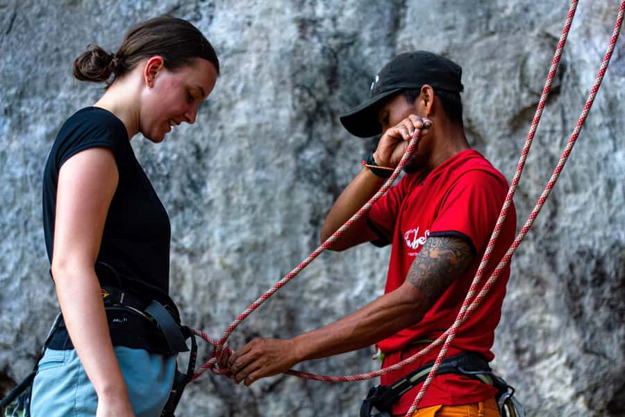 Krabi: Full-Day Rock Climbing Course at Railay Beach - How You Get There: Pier Meeting, Songtaew, and Longtail Boat