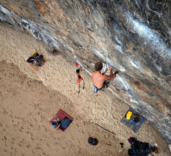 Krabi: Half-Day Rock Climbing at Railay Beach - Batcave and repelling moments when your session includes them