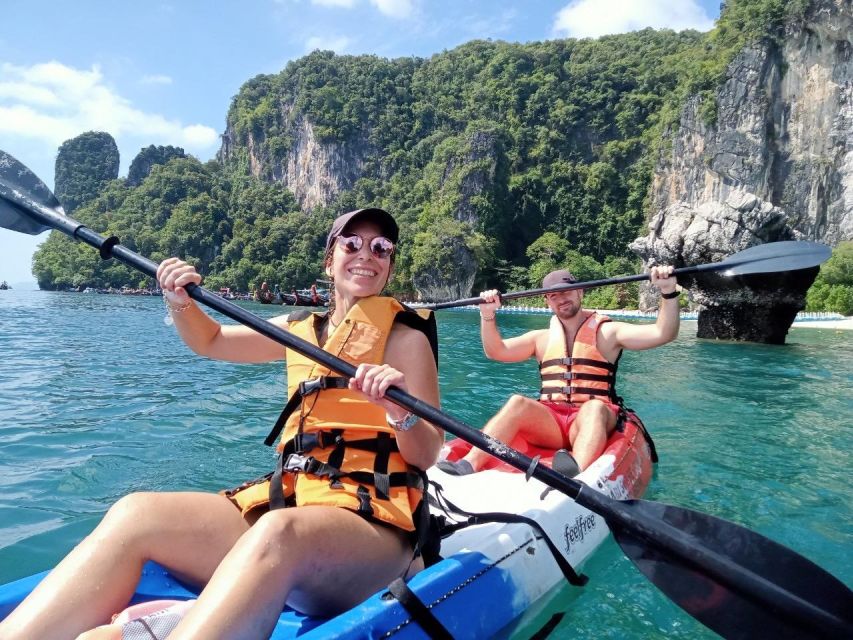 Krabi: Hong Island Tour by Longtail Boat with Kayak Option - The Hong Lagoon cruise: emerald water and limestone walls
