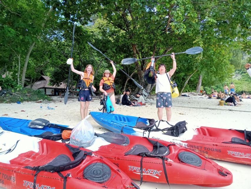 Krabi: Hong Island Tour by Longtail Boat with Kayak Option - Sea time on Hong Island: snorkeling, swimming, and relaxing