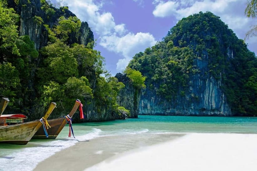 Krabi: Hong Island with Kayaking by speedboat - Ko Pak Bia sandbars: where low tide makes the beach