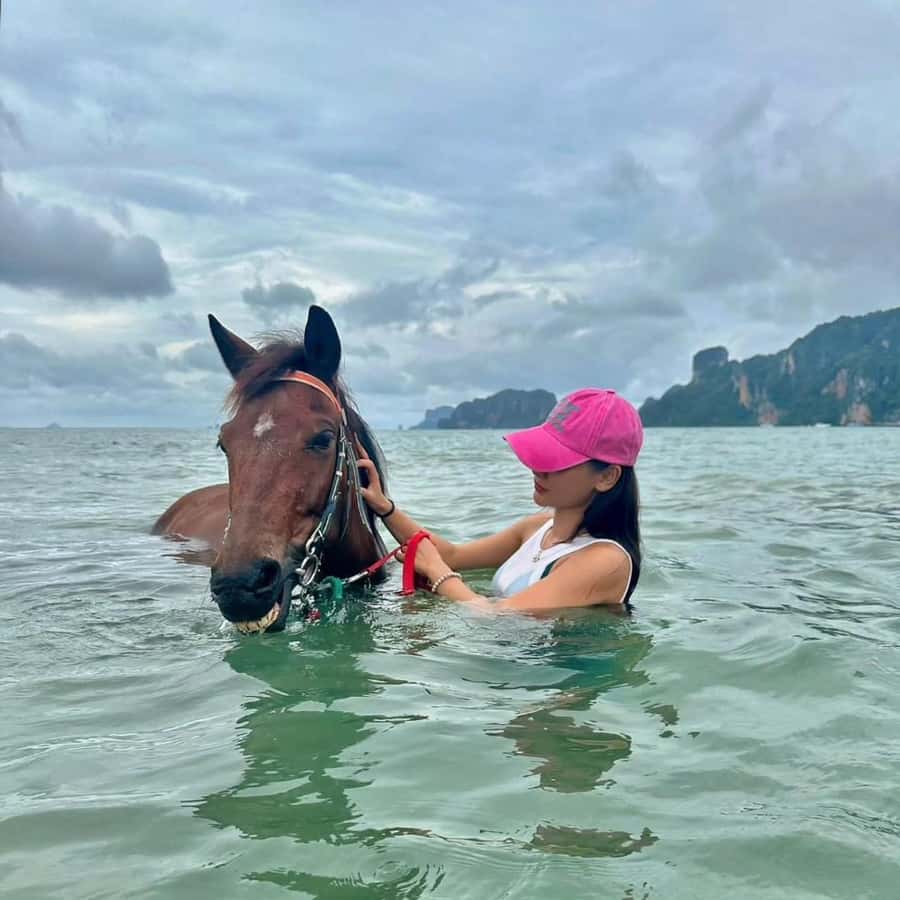 Krabi Horse Riding on the Beach and atv Extreme - Horse riding on the beach: the calm part of the day