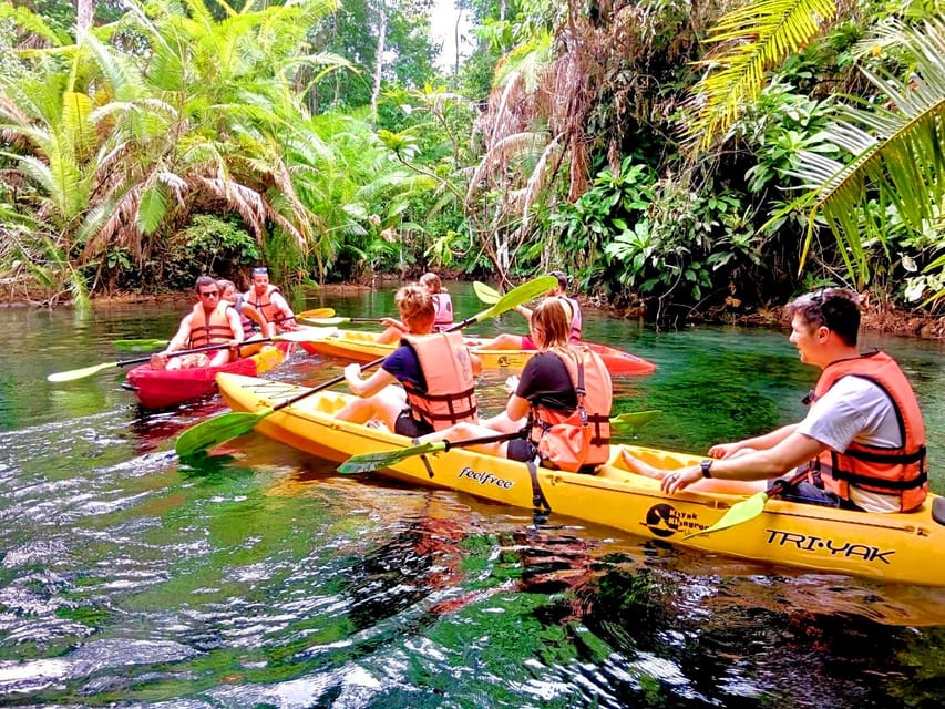 Krabi: Kayaking, Crystal Lagoon, and Fish Spa in Klong Root - Kayaking on serene waters: easy fun, with one day-dependent risk