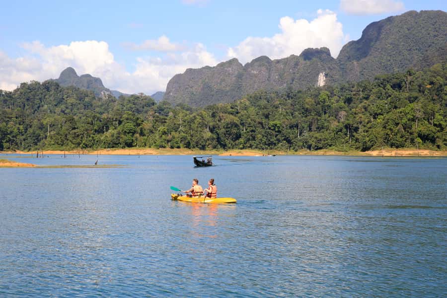 Krabi: Khao Sok National Park & Cheow Lan Lake Boat Tour - Floating raft houses: a short visit that adds texture