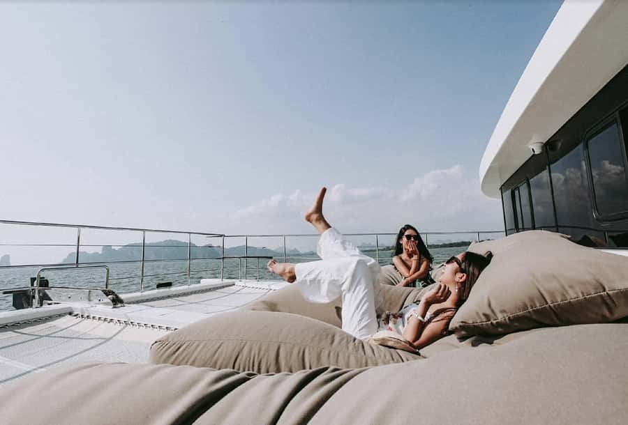Krabi: Luxury Sunset Cruise to 4 Islands by Power Catamaran - The Krabi River Start: Quick Town Views, Mangroves, and Twin Peaks