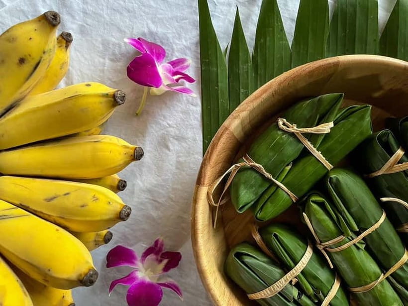 Krabi: Observation-Only Elephant Sanctuary Half-Day & Meal - Thai Sticky Rice Banana Wraps: Turning Cooking Skills Into Elephant Treats