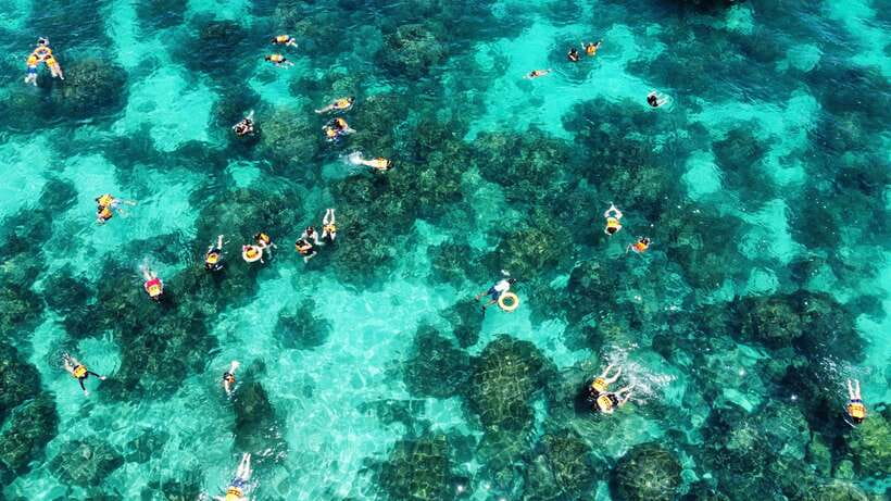 Krabi: Phi Phi and 4 Islands with Snorkeling by Speed Boat - The snorkeling stop with mask and snorkel included (and when it might shrink)