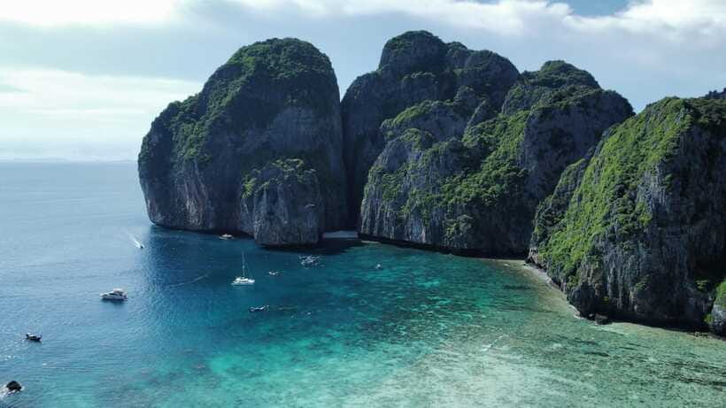 Krabi: Phi Phi and 4 Islands with Snorkeling by Speed Boat - Monkey Beach: the safe photo stop you can’t just stroll from