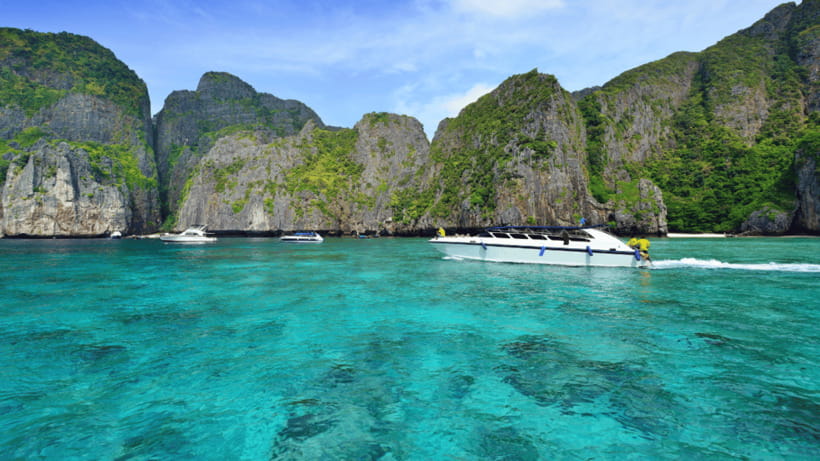 Krabi Phi Phi & Bamboo Island One Day Tour By Speed Boat - Bamboo Island: Powdery Sand, Clear Water, and the 1-Hour Reality