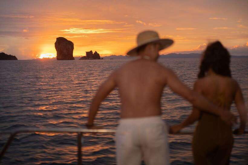 Krabi: Phi Phi Island Luxury Sunset Cruise by Meka Catamaran - From Krabi hotel to Ao Nam Mao Pier: the start that sets the tone