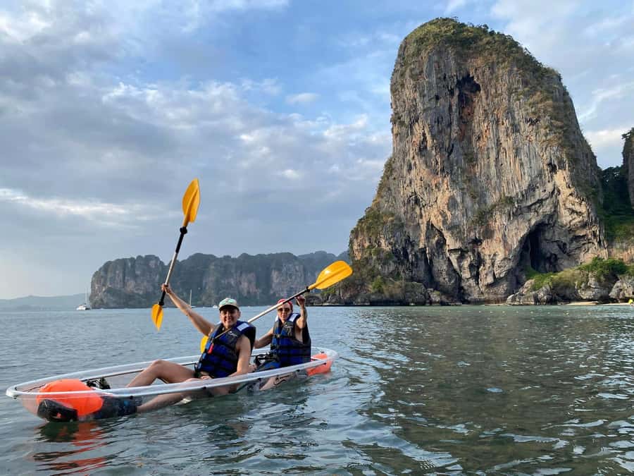 Krabi Railay & Phra Nang: Beach Kayak & Glow Plankton Tour - Longtail Boat Views Around Railay and Phra Nang